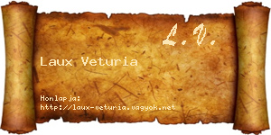 Laux Veturia névjegykártya